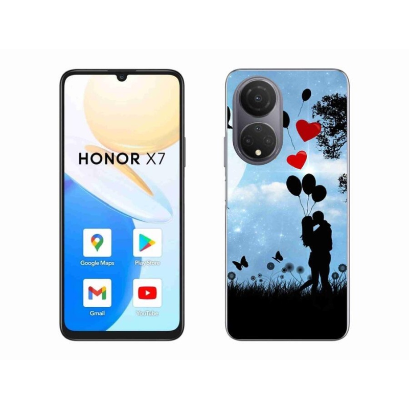 Gél tok mmCase a Honor X7-hez - szerelmes pár