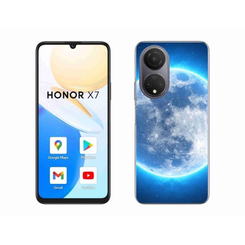 Gél tok mmCase a Honor X7 számára - földgömb