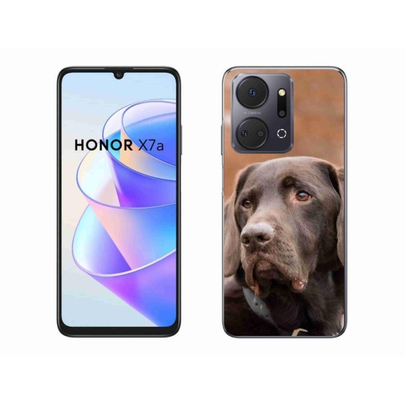 Gél tok mmCase a Honor X7a készülékhez - barna labrador