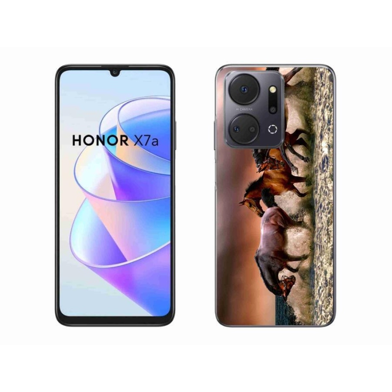 Gél tok mmCase a Honor X7a készülékhez - lovak 1