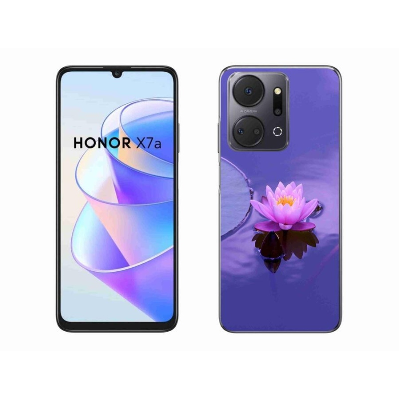 Gél tok mmCase a Honor X7a számára - virág a felületen