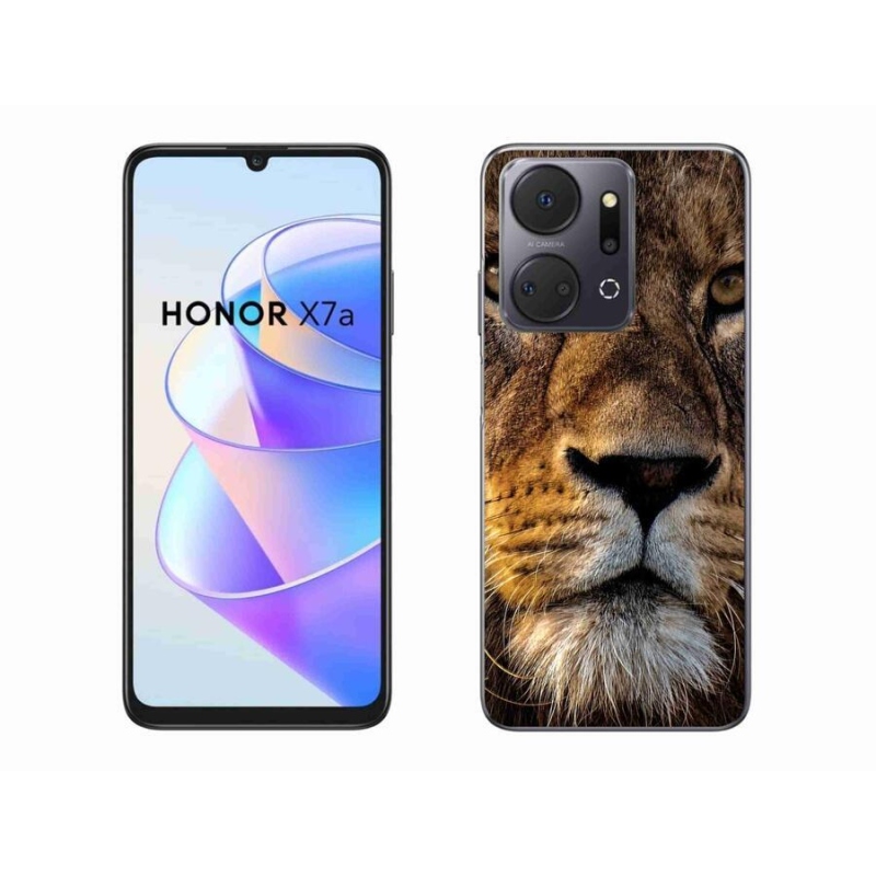 Gél tok mmCase a Honor X7a számára - oroszlán