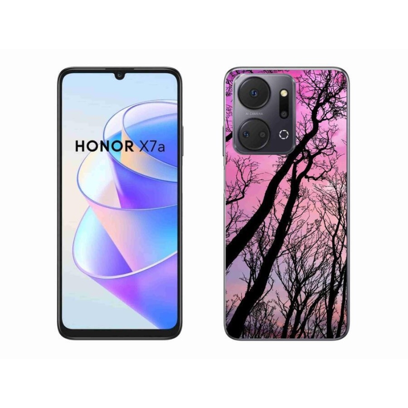 Gél tok mmCase a Honor X7a számára - kidőlt fák