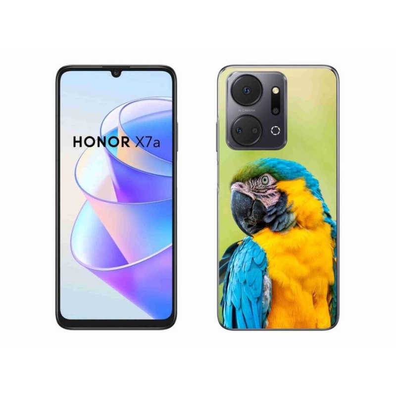 Gél tok mmCase a Honor X7a készülékhez - papagáj ara 2