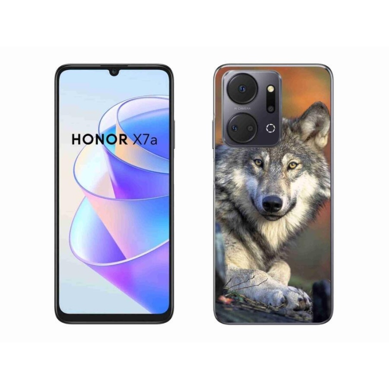 Gél tok mmCase a Honor X7a számára - farkas