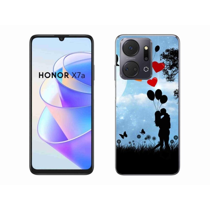 Gél tok mmCase a Honor X7a számára - szerelmespár