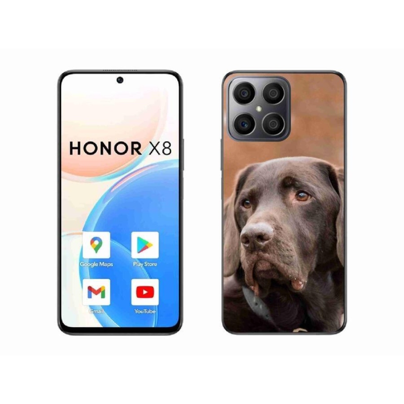 Gél tok mmCase a Honor X8 4G készülékhez - barna labrador