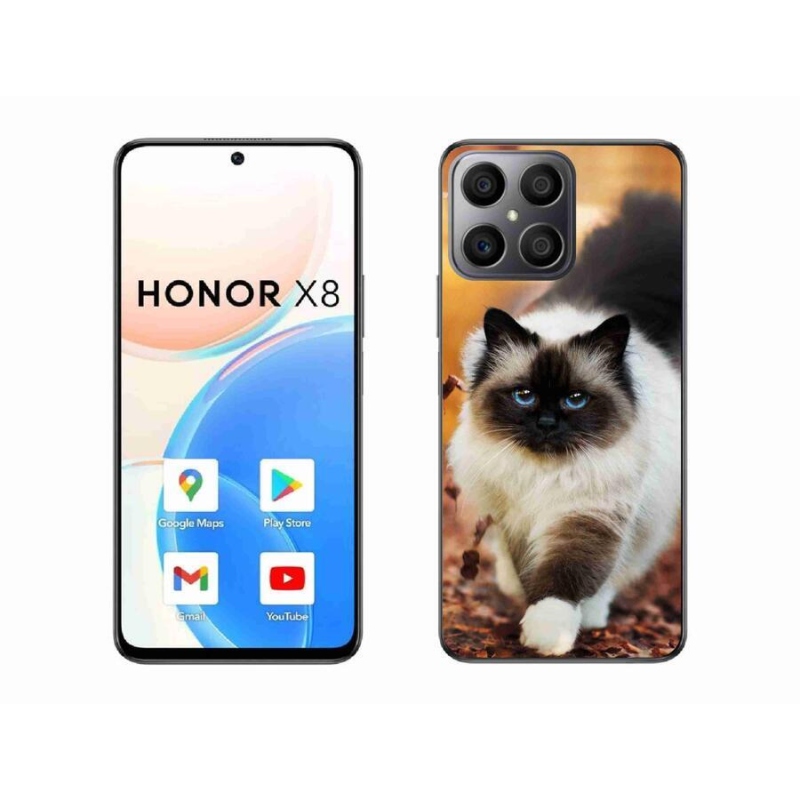 Gél tok mmCase a Honor X8 4G készülékhez - macska