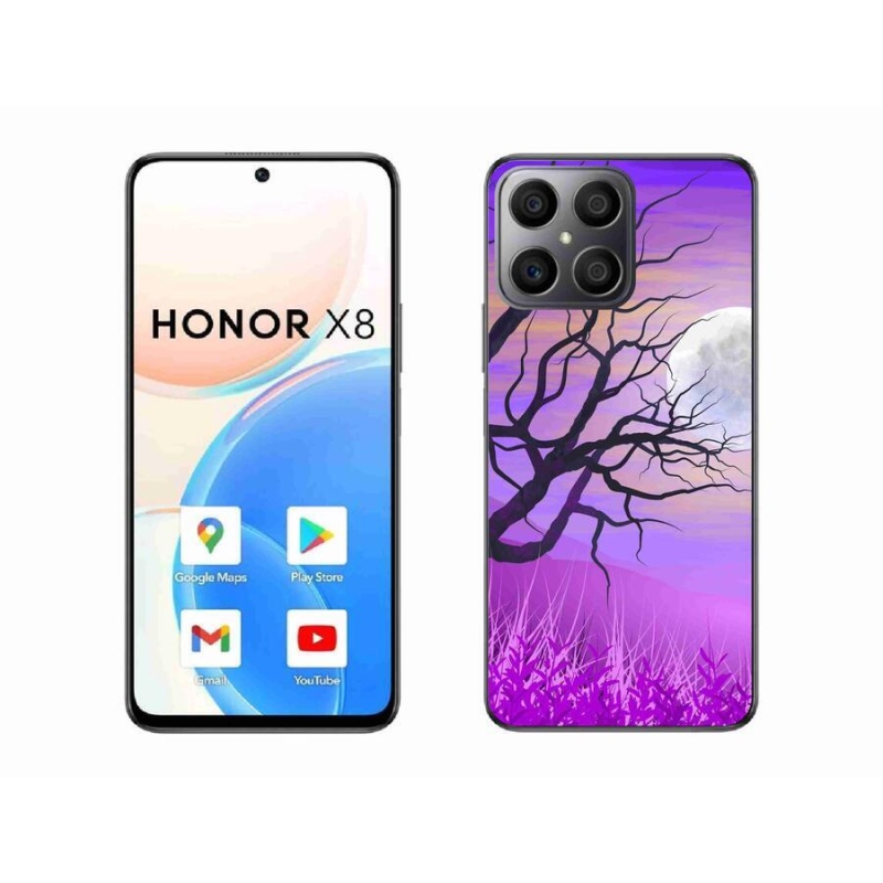 Gél tok mmCase a Honor X8 4G-hez - rajzfilmes kidőlt fa