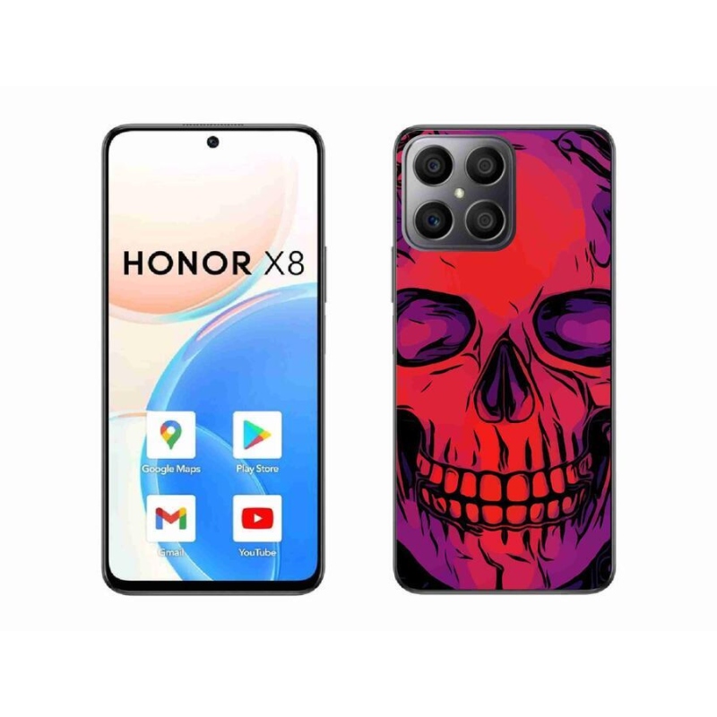 Gél tok mmCase a Honor X8 4G-hez - koponya