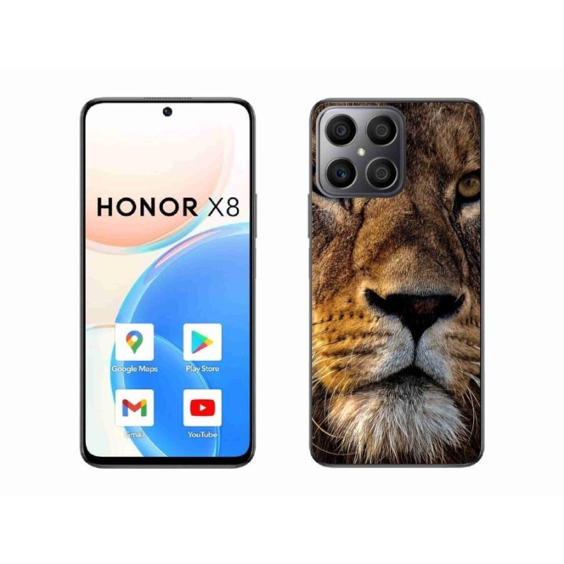 Gél tok mmCase a Honor X8 4G-hez - oroszlán