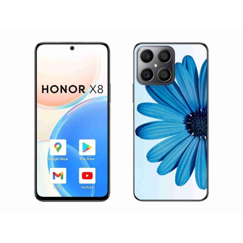 Gél tok mmCase a Honor X8 4G készülékhez - kék margaréta
