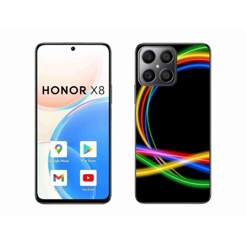 Gél tok mmCase a Honor X8 4G készülékhez - neon körök