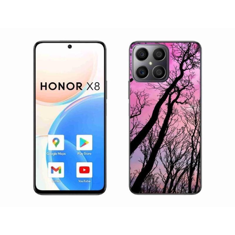 Gél tok mmCase a Honor X8 4G számára - kidőlt fák