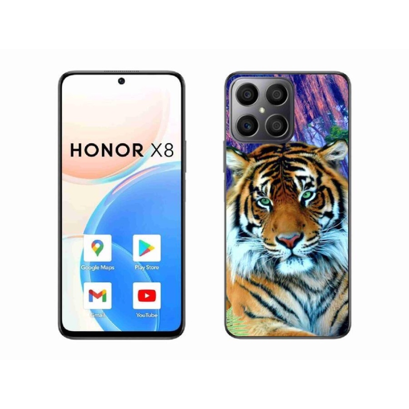 Gél tok mmCase a Honor X8 4G készülékhez - tigris