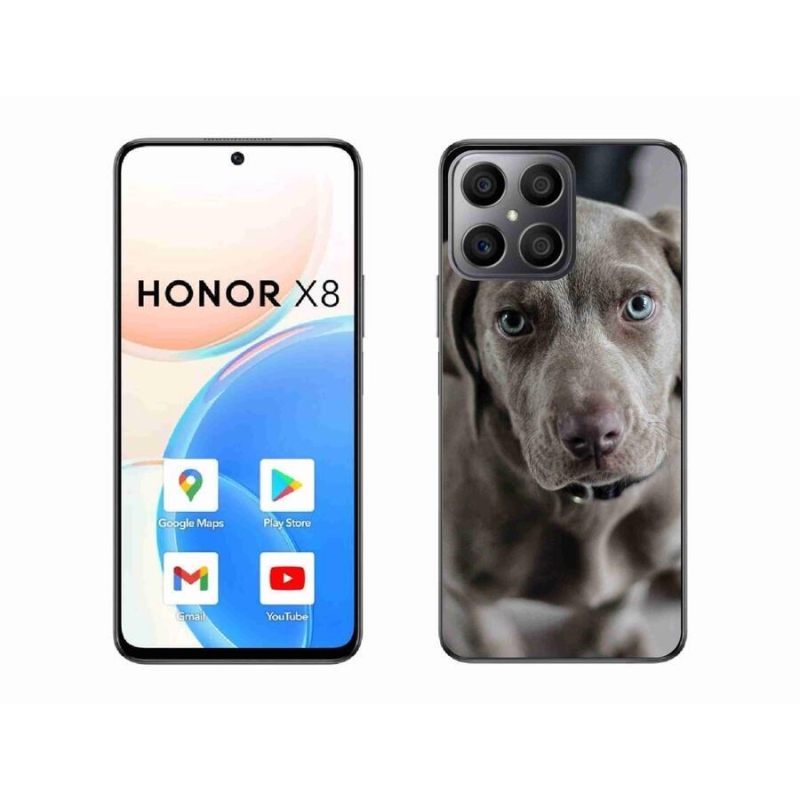 Gélhüvely mmCase a Honor X8 4G mobiltelefonhoz - výmarský ohař