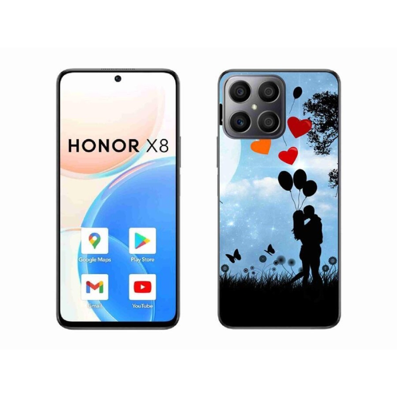 Gél tok mmCase a Honor X8 4G számára - szerelmes pár
