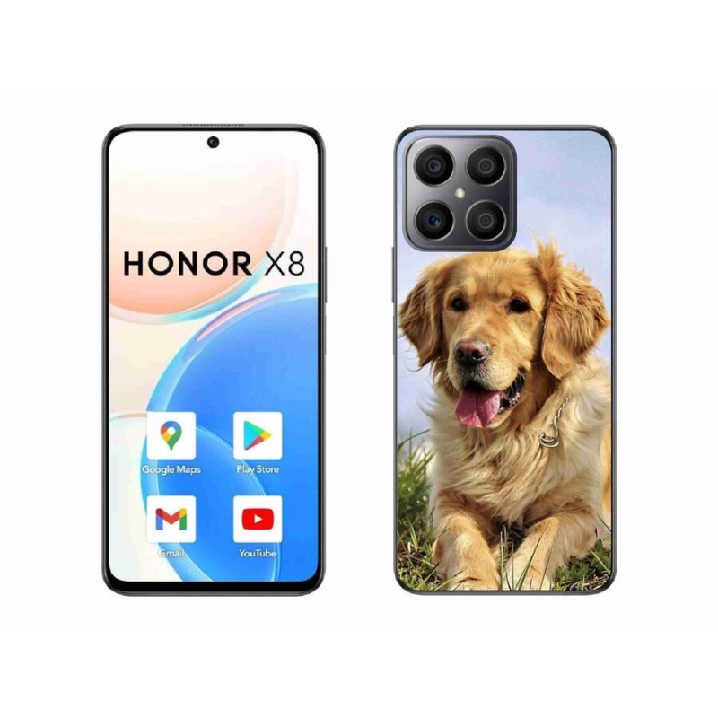 Gél tok mmCase a Honor X8 4G-hez - arany retriever