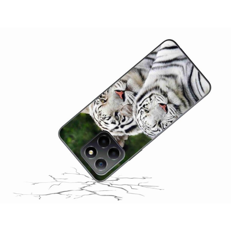 Gél tok mmCase a Honor X8 5G/Honor 70 Lite 5G készülékhez - fehér tigrisek
