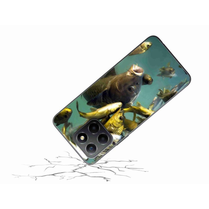 Gél tok mmCase a Honor X8 5G/Honor 70 Lite 5G számára - halak iskolája