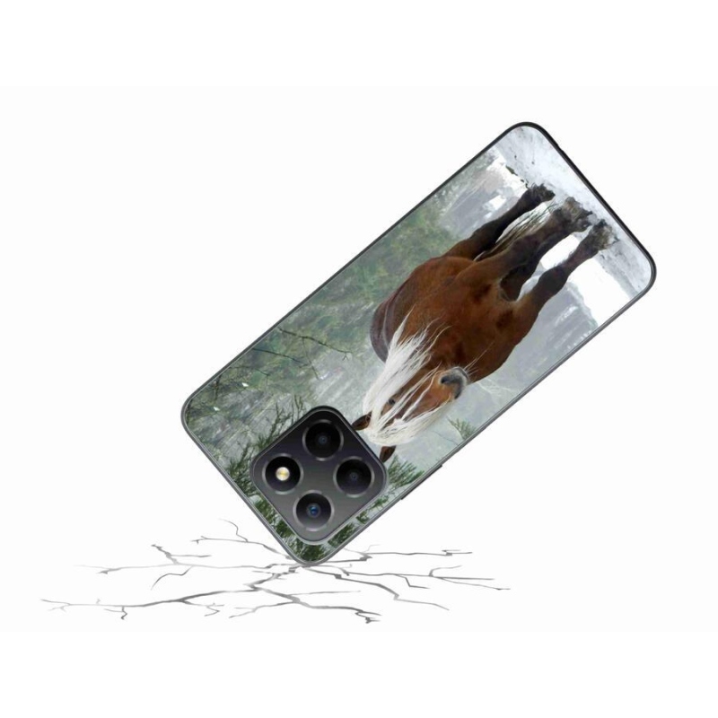 Gél tok mmCase a Honor X8 5G/Honor 70 Lite 5G számára - ló az erdőben