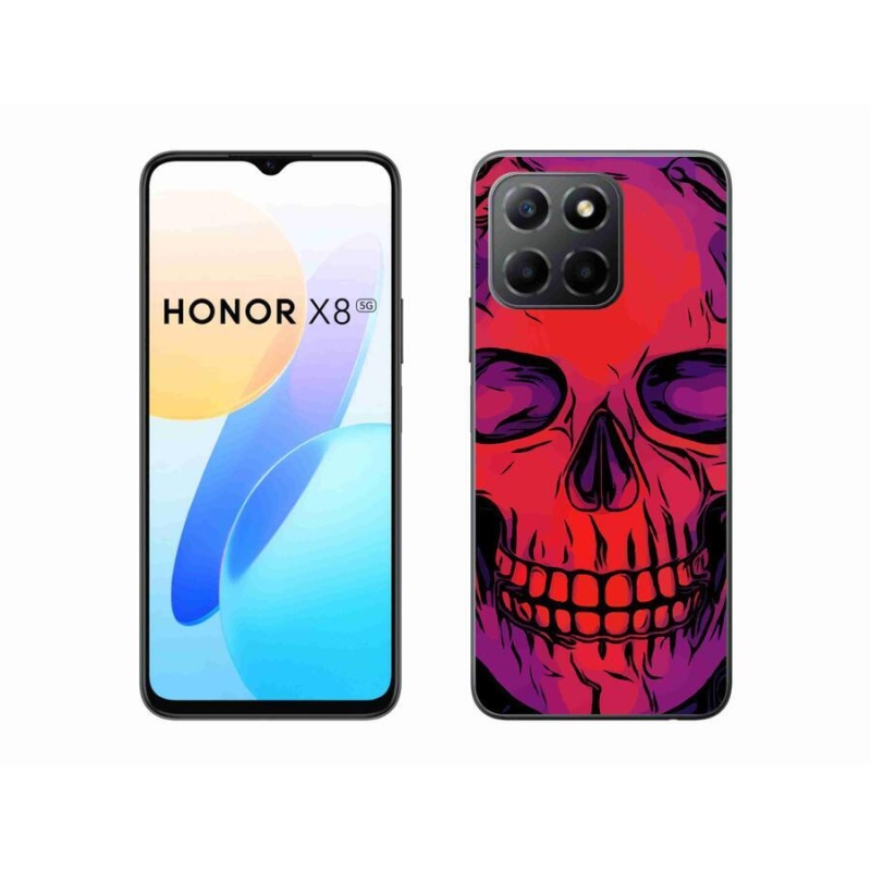 Gél tok mmCase a Honor X8 5G/Honor 70 Lite 5G számára - koponya
