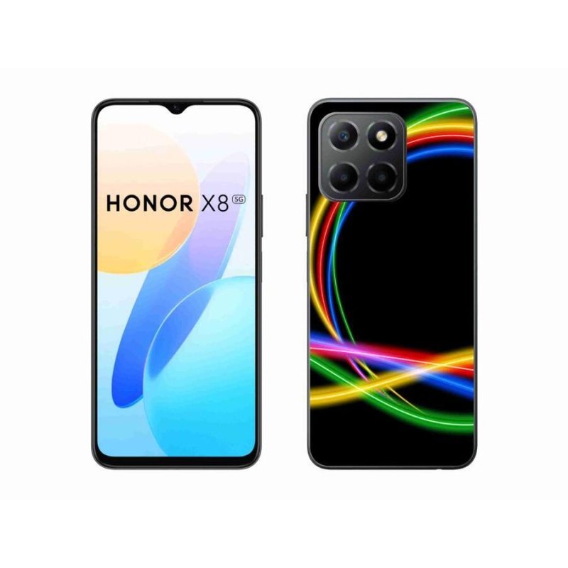 Gél tok mmCase a Honor X8 5G/Honor 70 Lite 5G számára - neon körök