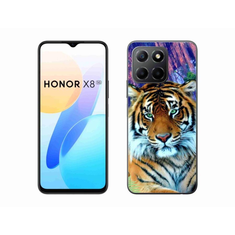 Gél tok mmCase a Honor X8 5G/Honor 70 Lite 5G számára - tigris
