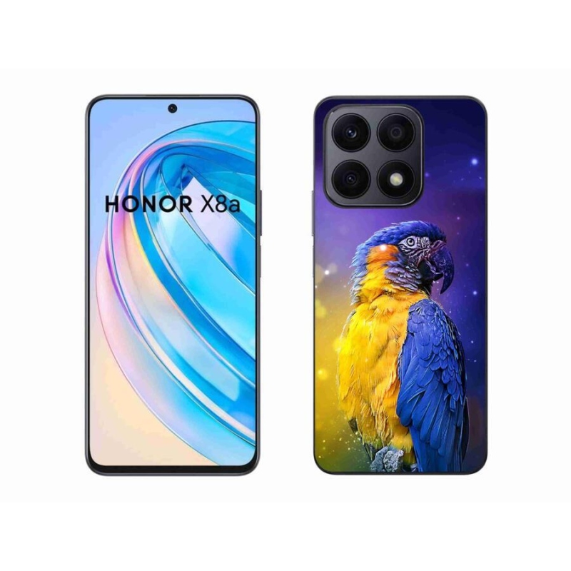 Gél tok mmCase a Honor X8a készülékhez - papagáj ara 1