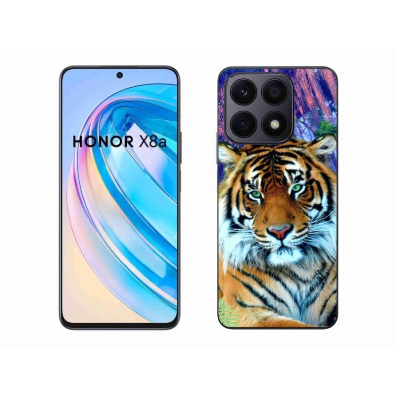 Gél tok mmCase a Honor X8a számára - tigris