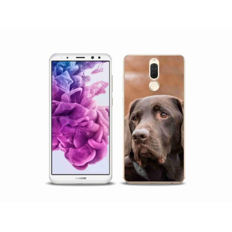 Gél tok mmCase a mobil Huawei Mate 10 Lite készülékhez - barna labrador