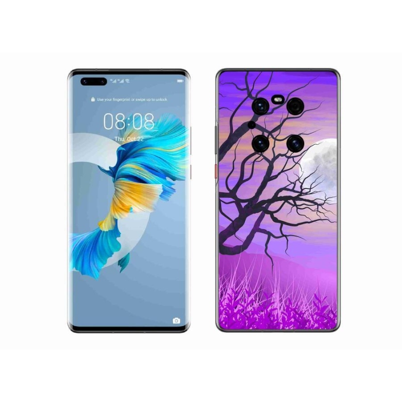 Gél tok mmCase a mobil Huawei Mate 40 Pro - rajzfilmes kidőlt fa számára