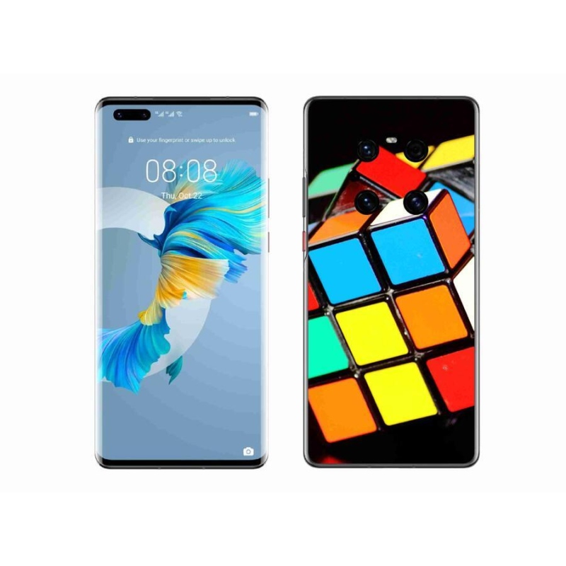 Gél tok mmCase mobil Huawei Mate 40 Pro - Rubik kocka