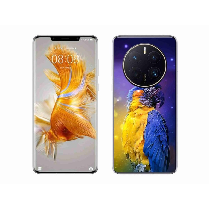 Gél tok mmCase mobil Huawei Mate 50 Pro - papagáj ara 1