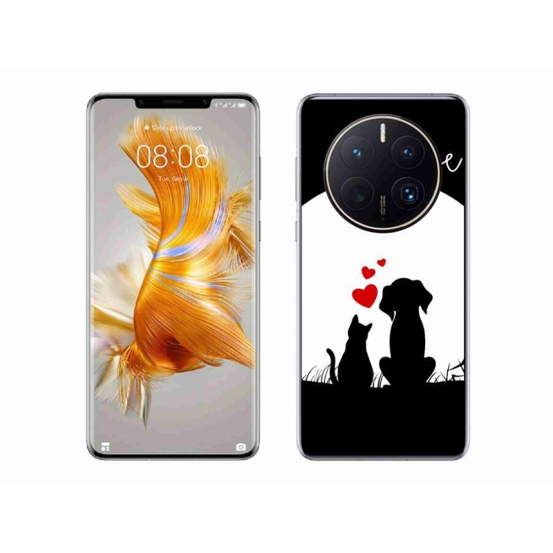 Gél tok mmCase mobil Huawei Mate 50 Pro - állati szeretet