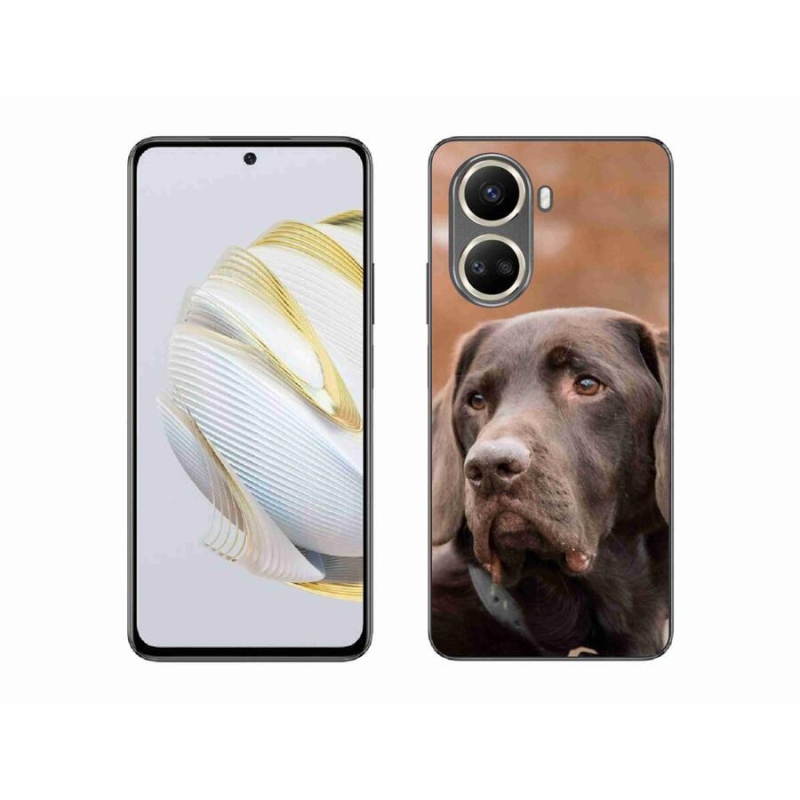 Gél tok mmCase mobiltelefonhoz Huawei Nova 10 SE - barna labrador