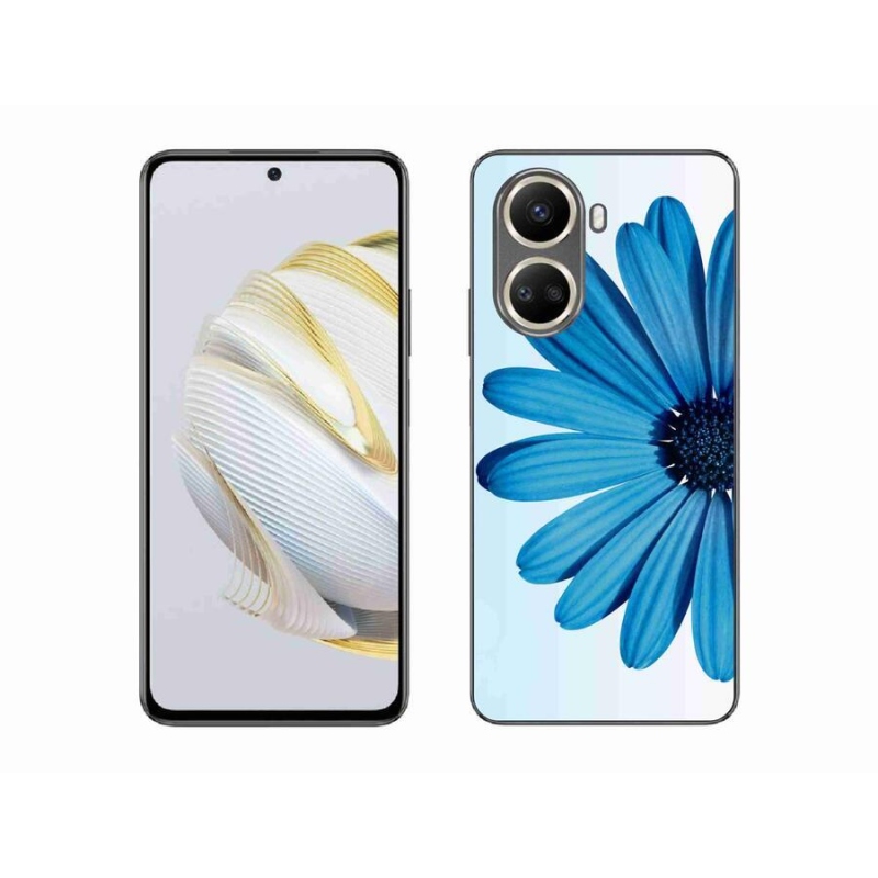 Gél tok mmCase mobiltelefonhoz Huawei Nova 10 SE - kék margaréta