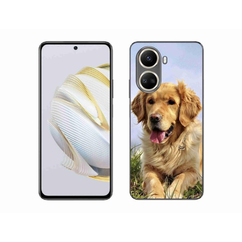 Gél tok mmCase a mobil Huawei Nova 10 SE - arany retrieverhez