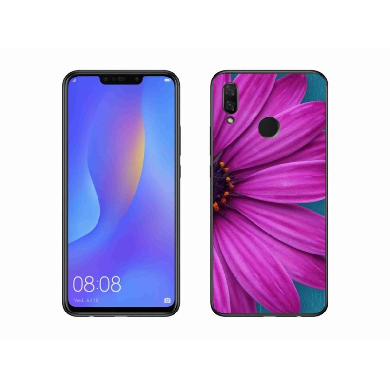 Gél tok mmCase mobiltelefonhoz Huawei Nova 3i - lila százszorszép