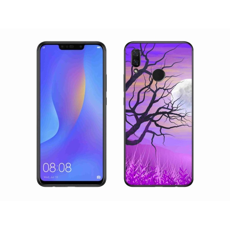 Gél tok mmCase mobil Huawei Nova 3i - rajzfilmes kidőlt fa