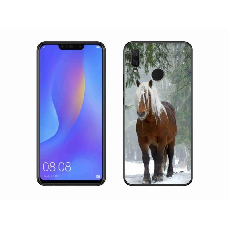 Gél tok mmCase mobil Huawei Nova 3i - ló az erdőben
