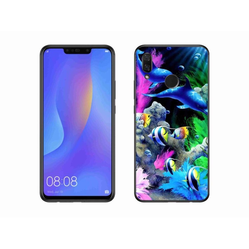 Gél tok mmCase a mobil Huawei Nova 3i - tengeri világhoz