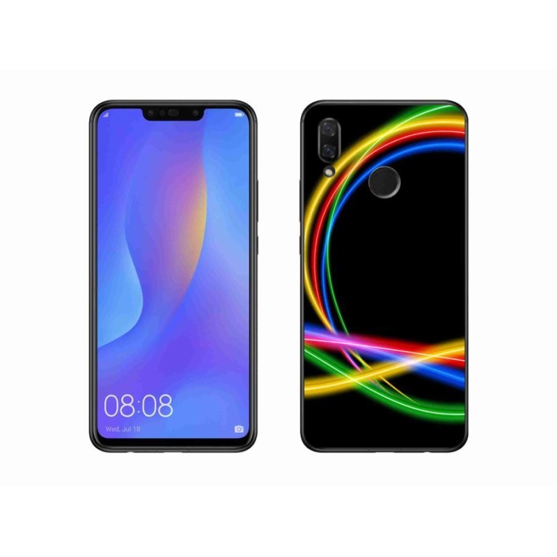 Gél tok mmCase a mobil Huawei Nova 3i - neon körökhöz