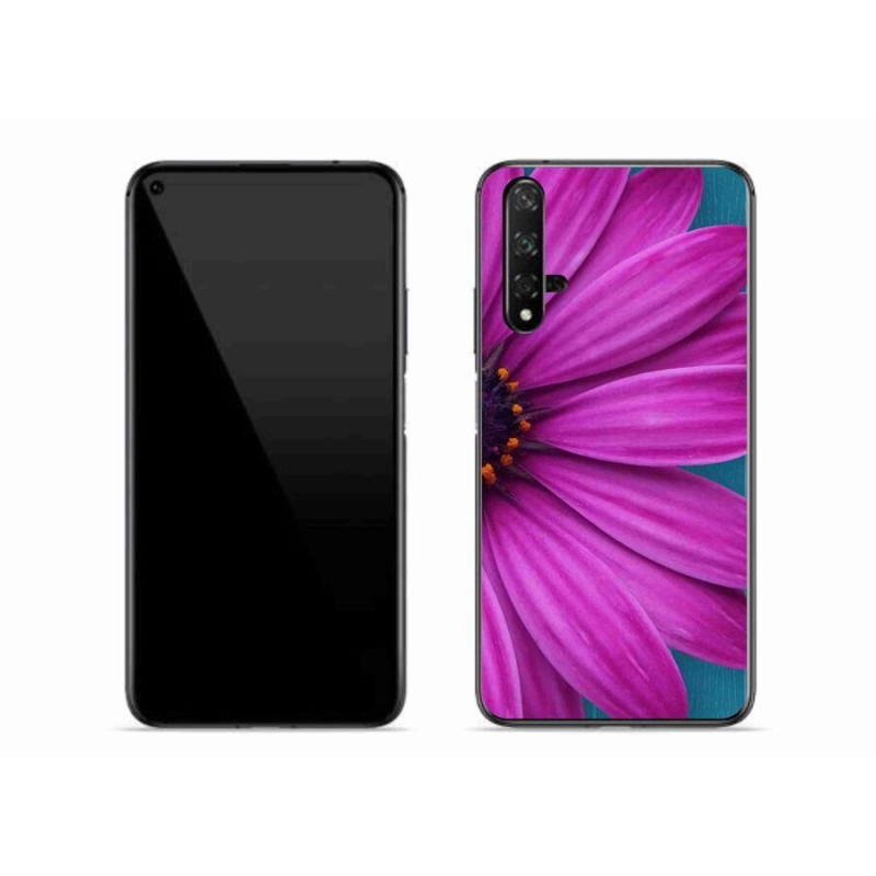 Gél tok mmCase a mobil Huawei Nova 5T - lila százszorszép