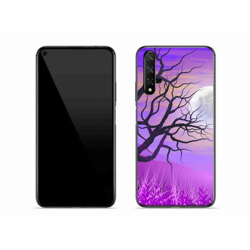 Gél tok mmCase mobil Huawei Nova 5T - rajzfilmes kidőlt fa mmCase mobil Huawei Nova 5T - rajzfilmes kidőlt fa