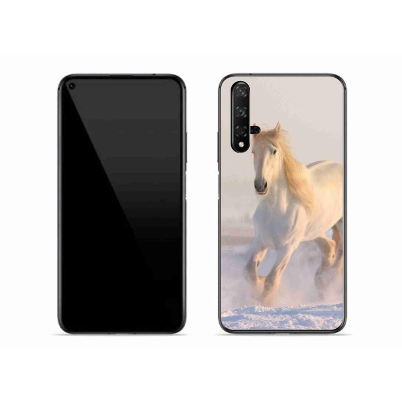 Gél tok mmCase mobil Huawei Nova 5T - ló a hóban