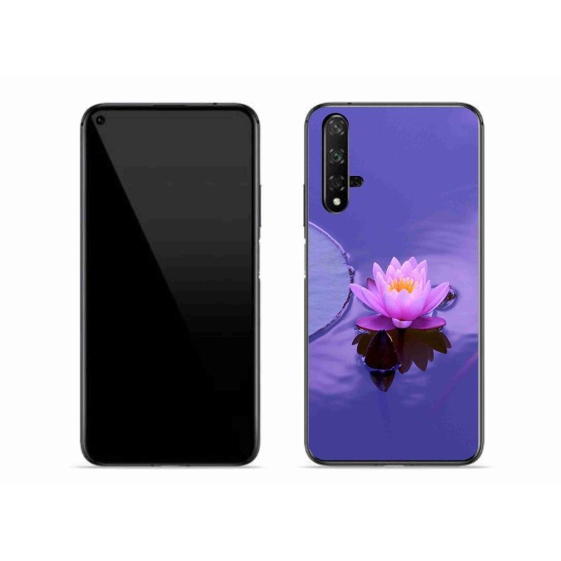 Gél tok mmCase mobil Huawei Nova 5T - virág a felszínen