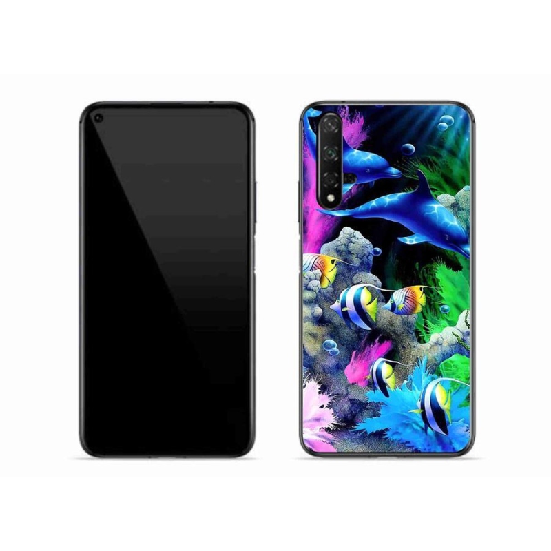 Gél tok mmCase a mobil Huawei Nova 5T - tengeri világhoz