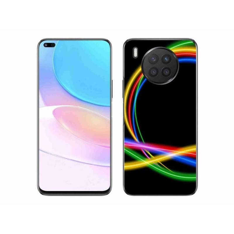 Gél tok mmCase a mobil Huawei Nova 8i - neon körökhöz