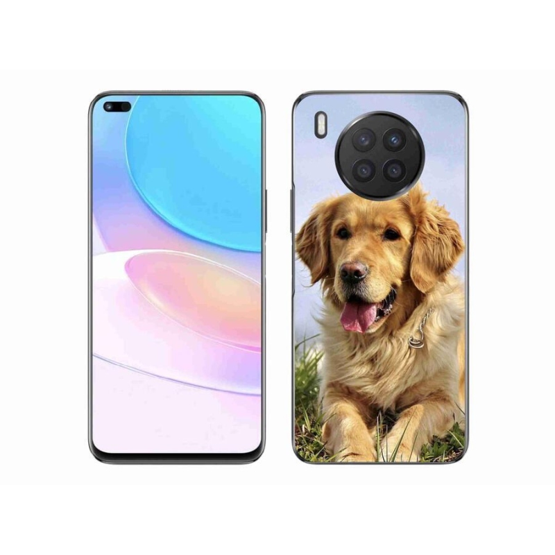 Gél tok mmCase a mobil Huawei Nova 8i - arany retrieverhez